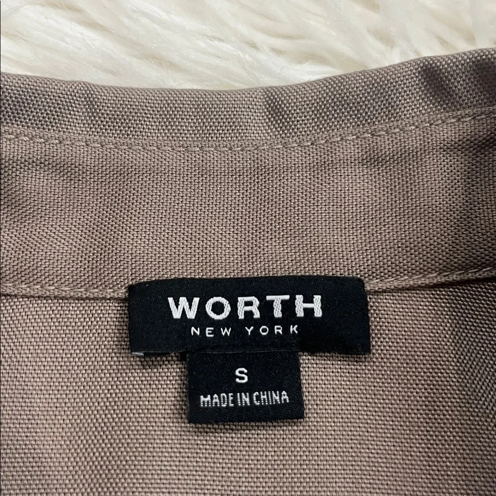 WORTH utility top shacket shirt jacket S
